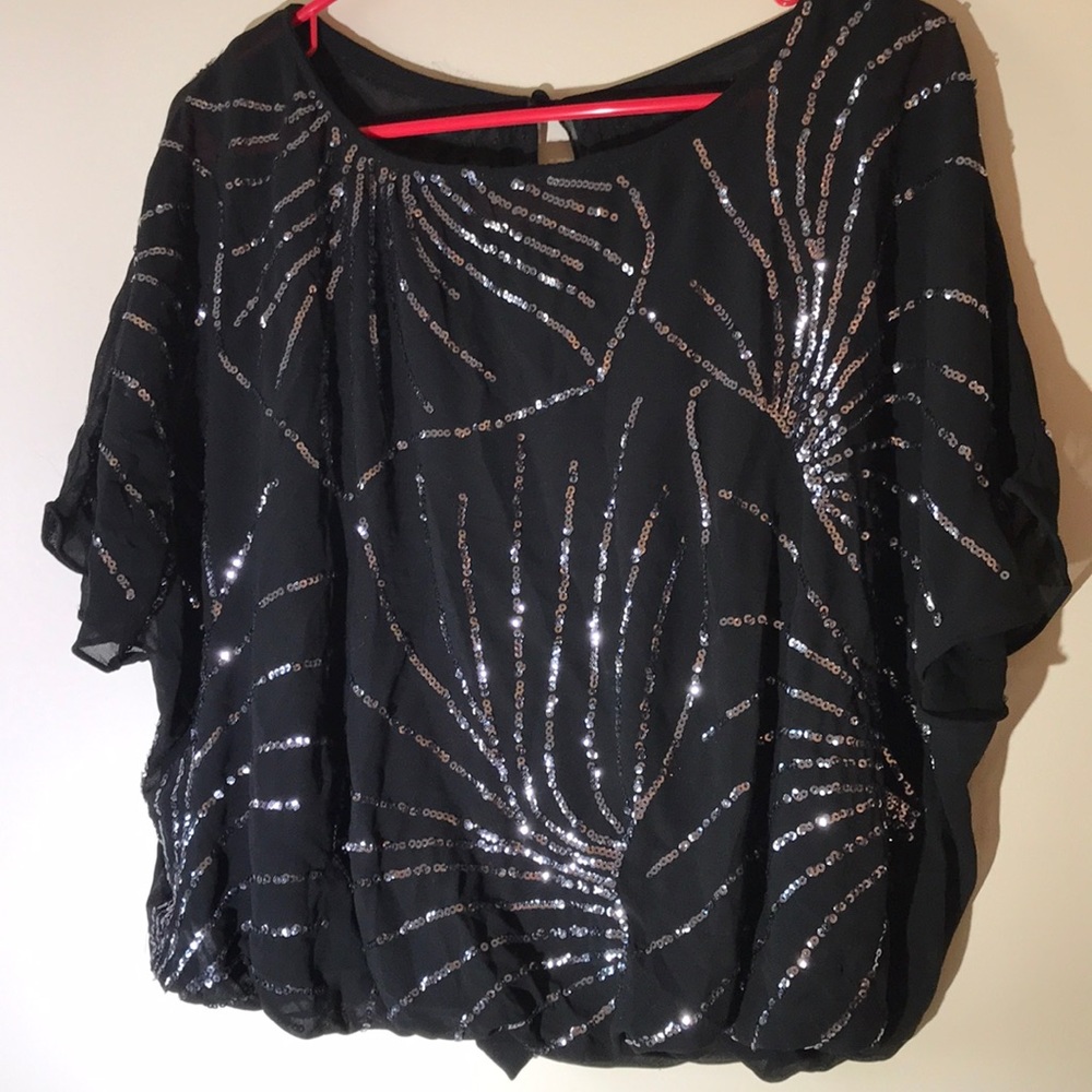 Sequins Crop Top Size Small